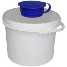 Stor dispenser spand i PE Hvid til wipes, 5,7 liter, højde 19,4 cm