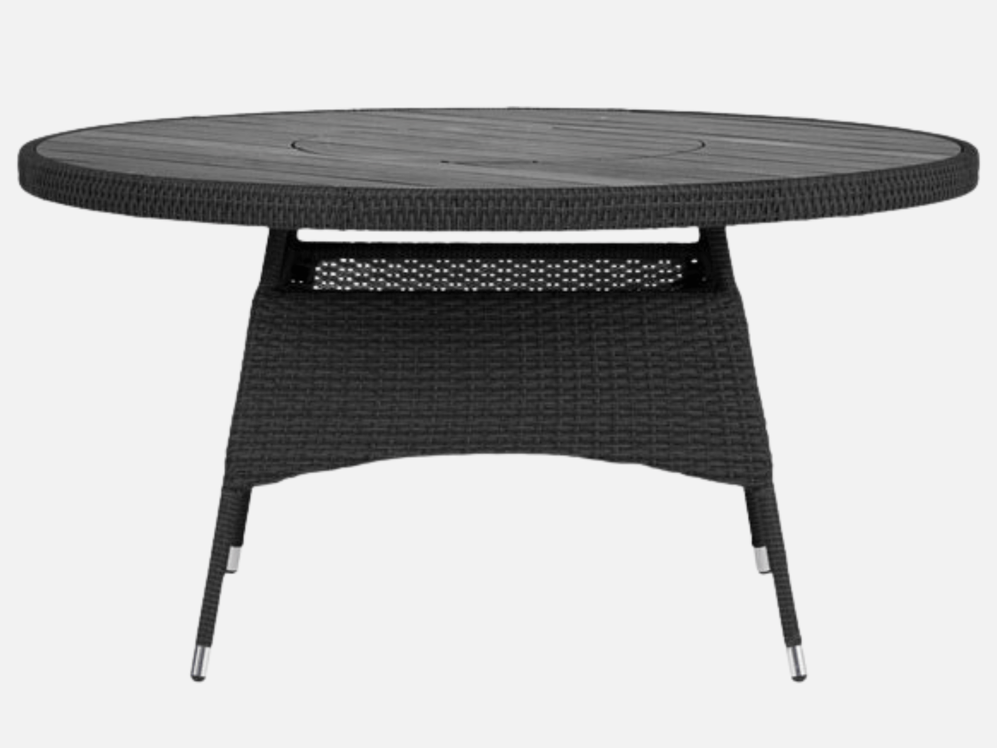 Havebord Sort 150 cm drejeskive Udstilling.