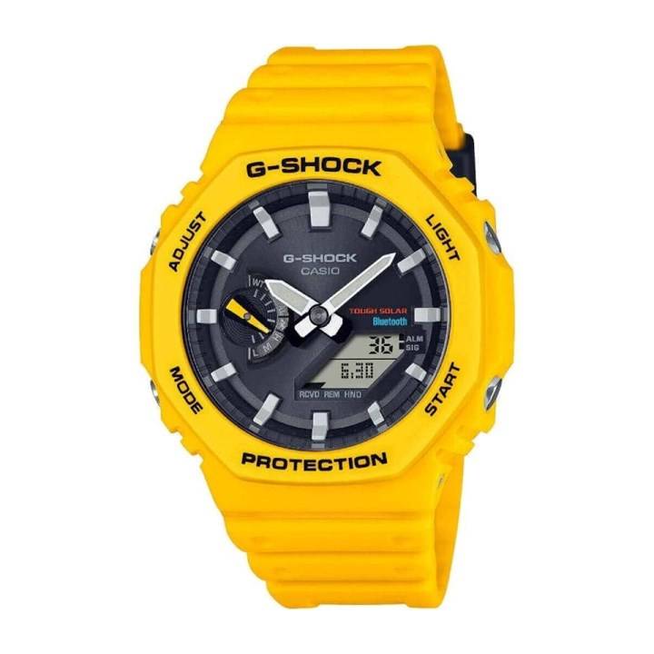 Casio G-Shock GA-B2100C-9AER Bluetooth Solar Yellow Strap Watch - W17318