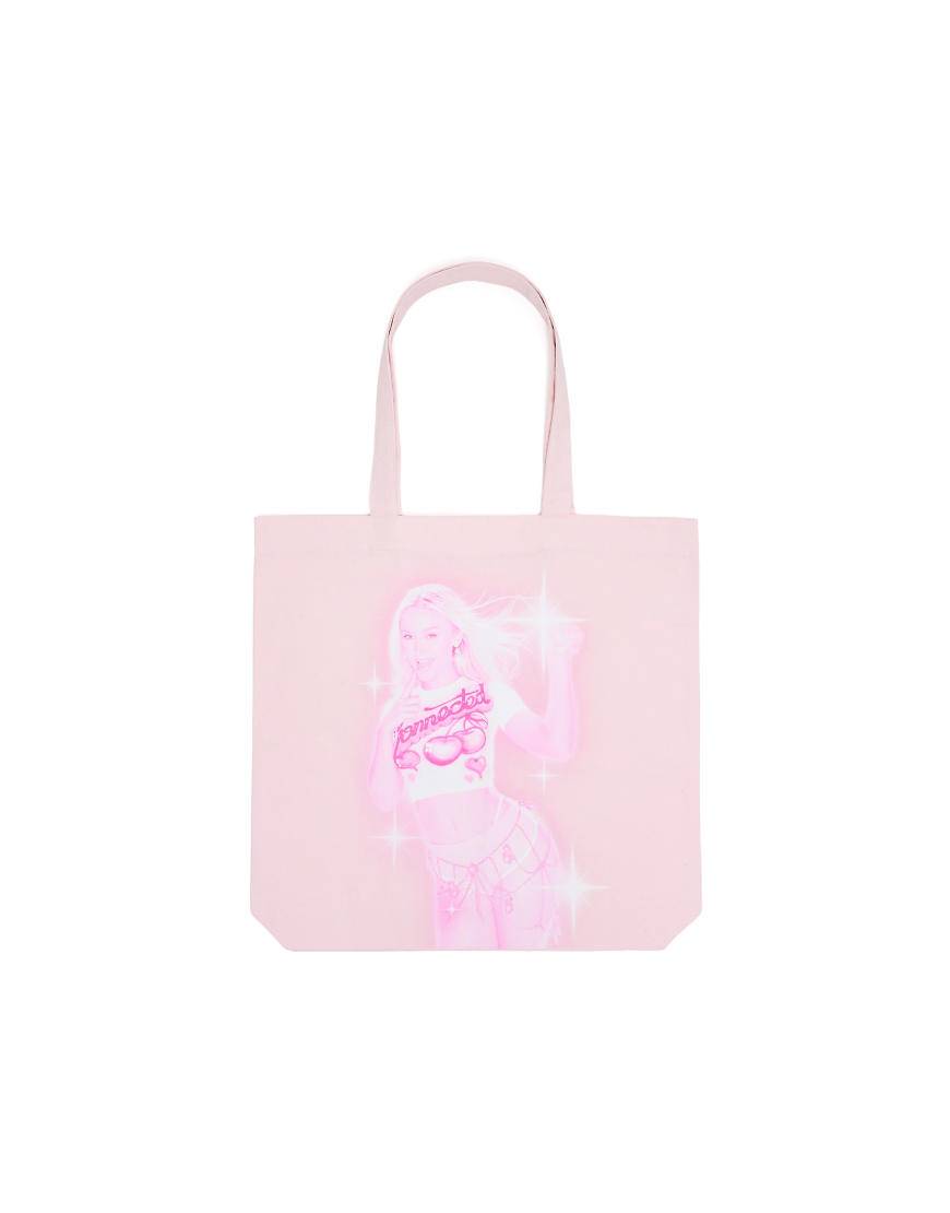 Bershka - Z. Larsson - Pink tote-taske-Lyserød - M