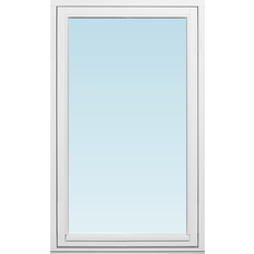 Svenska Fönster SF sidohängt fönster utåtgående 780x1280mm vänster 1-luft, insida trä utsida trä, 2-glas  (8x13)