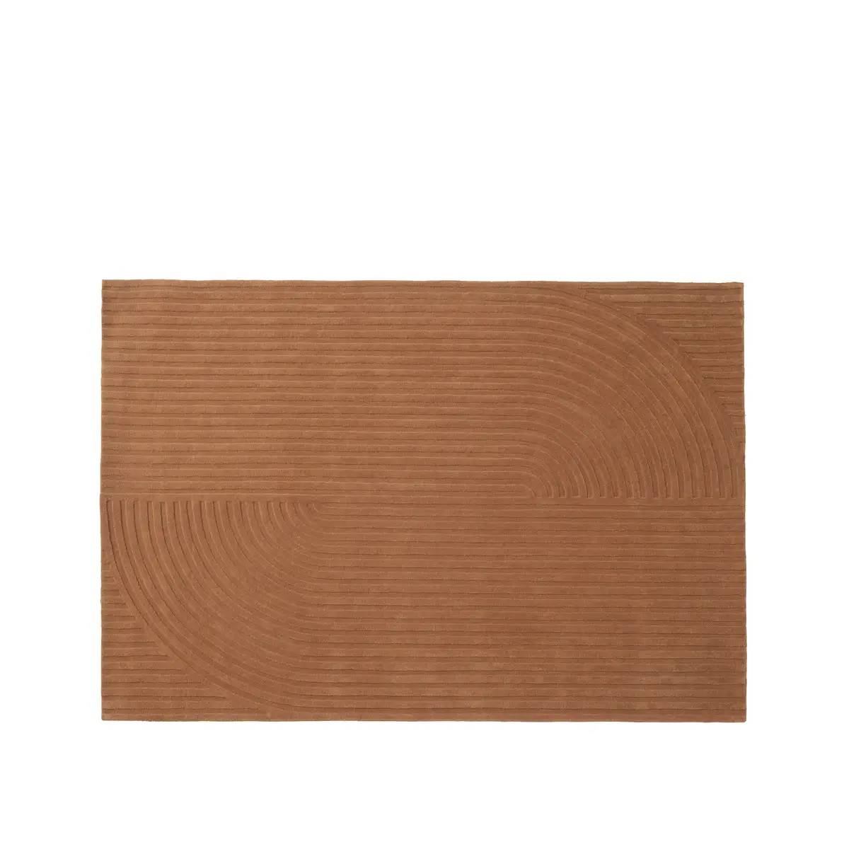 Muuto, Relevo Tæppe Quattro - 170 x 240 cm - Brændt Orange