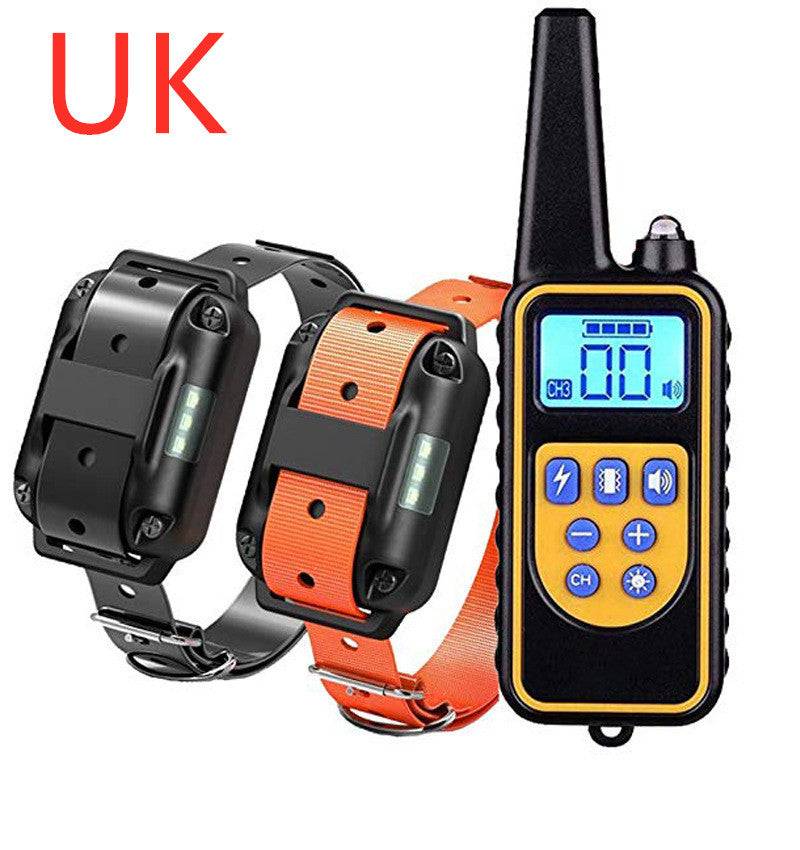 800m Electric Dog Training Collar Anti-barking Device - 1 for 2 UK