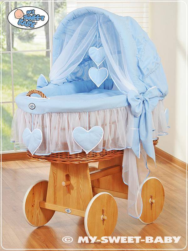 Moses basket with a hood - Amelie natural