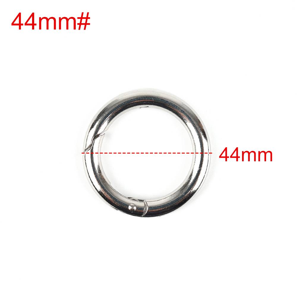 Copozz 2 pc runda skjutgrind snäppöppningskrok fjäderring nyckel karbinhake camping 18-44mm klättertillbehör