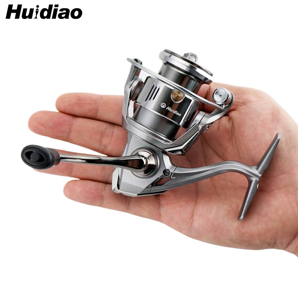 Huidiao 140g Mini Spinning Reel 500/800/1000 Ultralight Fishing Reel 4+1BB 5.2:1 Anti-Reverse-Free for Finesse Fishing