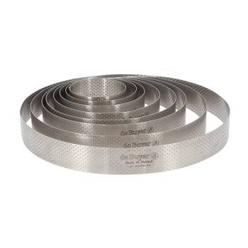 Perforeret Tærtering - de Buyer. Ø7,5cm.