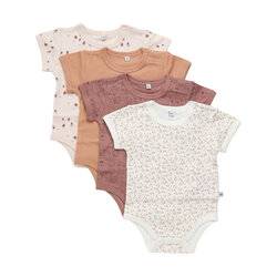 Pippi Body Kortærmet Med Print 4-Pak - 433