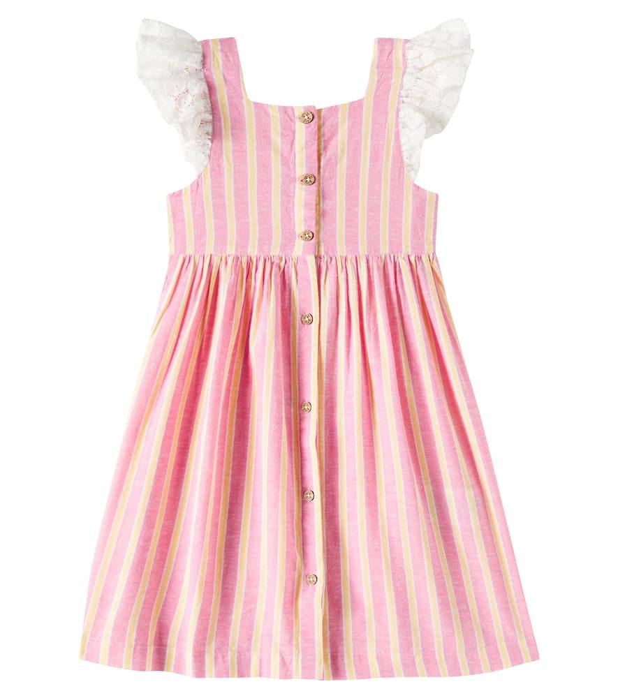 Louise Misha Moonie striped cotton and linen dress - pink - Y 12