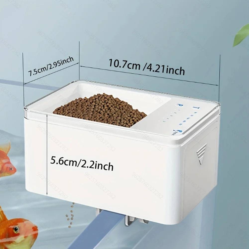 Smart WiFi Automatic Fish and Turtle Feeder - Multiple Capacity Options - 100ml Button Version / ml (ml)