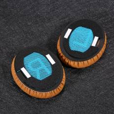 Ersättande Memory Ear Pad Protein Läder Around Ear Cups Kuddfodral för Bose QuietComfort 25 brun
