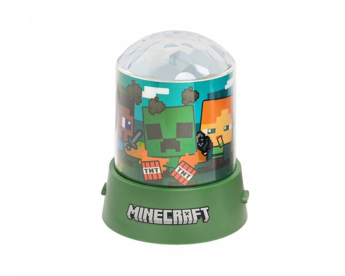 Paladone Minecraft Party Projection Light - Minecraft Natlampe