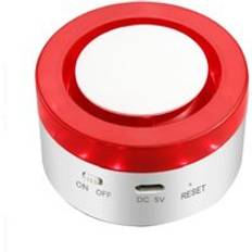 Wifi smart strobe siren fungerar med tuya d&#xF6;rrsensor pir vattendetektor kompatibel w alexa google home tuyasmart smartlife app