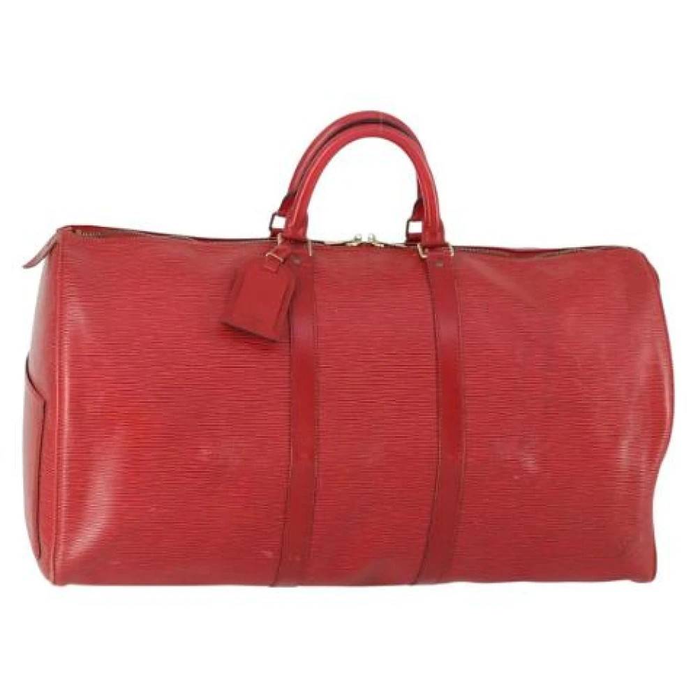 Louis Vuitton Vintage Pre-owned Weekend Bag - Vintage - Dame - Rød - ONE SIZE - Læder