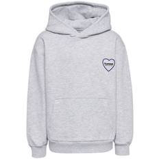 Hummel Hættetrøje - HmlJR - Heartfield - Light Grey Melange - Hummel - 11-12 år (146-152) - Hættetrøje