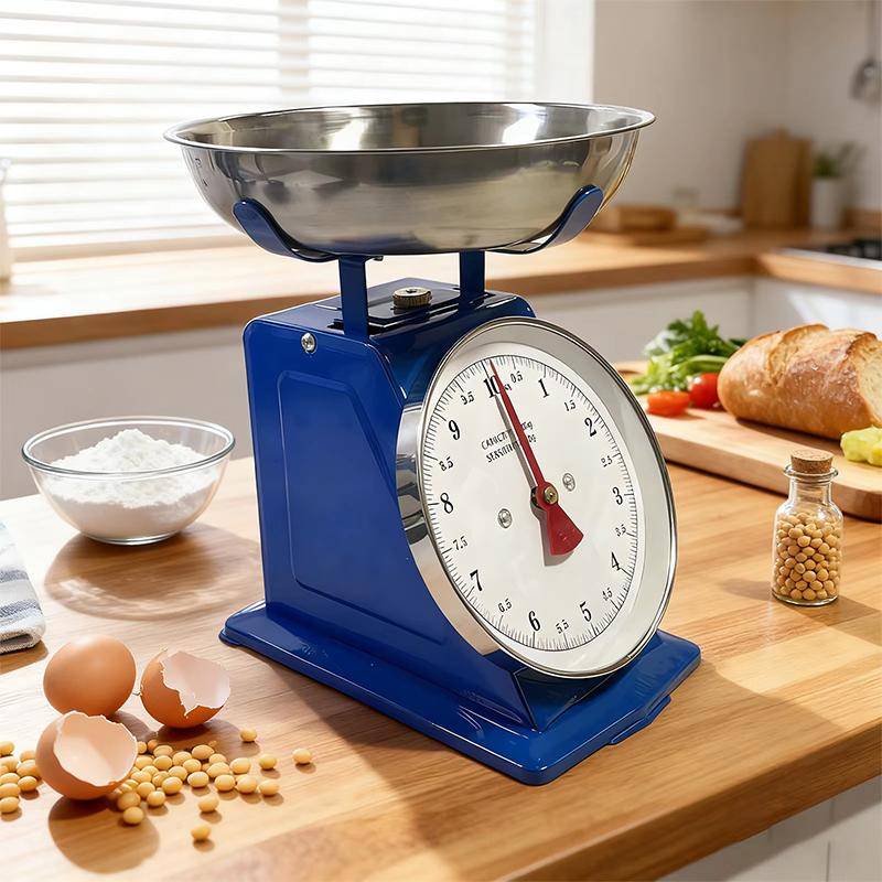 10/20/30 kg Rostfritt Stål Vintage Våg Med Avtagbar Bricka Vintage Mekanisk Köksvåg För Gårdsinredning & Måltidsförberedelse