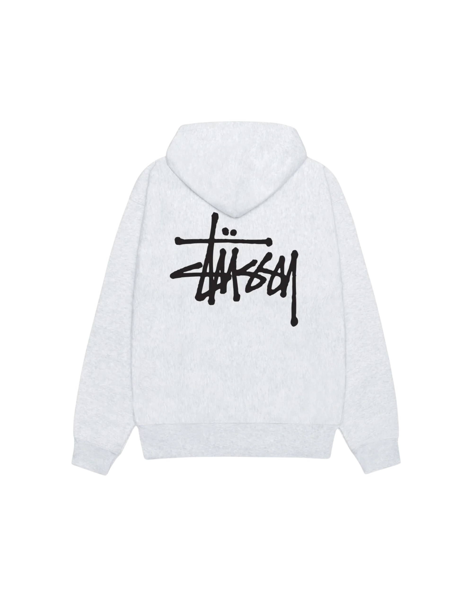 Stussy Basic Hoodie Ash Heather - M