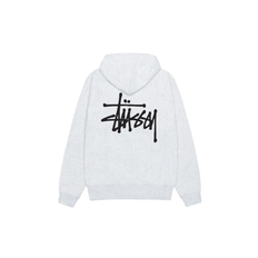 Stussy Basic Hoodie Ash Heather - M