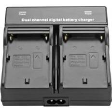 För sony np -f550 np f570 np f550 batteri för sony ccd -rv200 sc5 tr940 tr917 kamera cn -160 cn-216 cn-304 yn 300 vl600 led video - 1 st dubbla laddare
