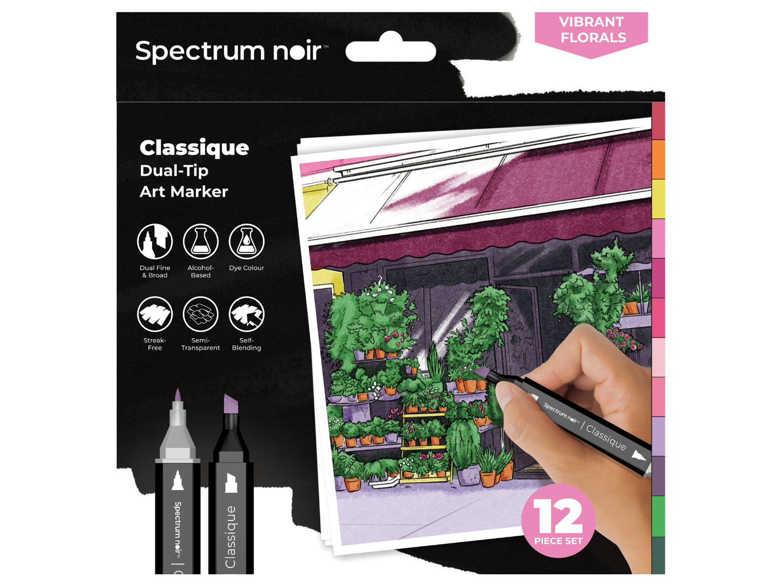 Spectrum Noir-Classique 12pc-Vibrant Florals