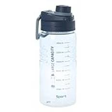SUBLXPoten Sportflaska 1,5 liters sportflaska, proteinshaker i pulver, sportkopp, bärbar vattenflaska för gym, arbete (blå, blå)