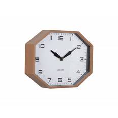 Karlsson Modern Factory Octagon vægur brun