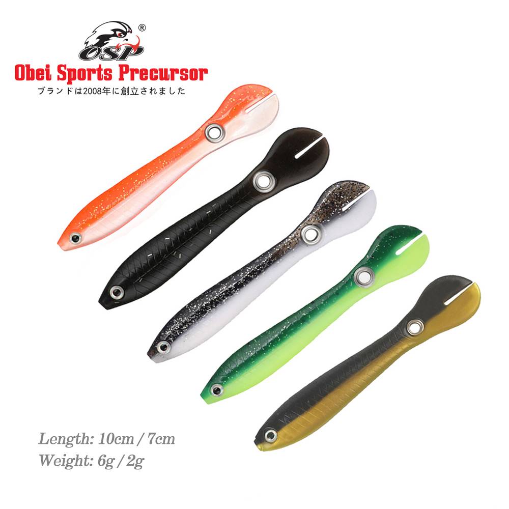 OSP 5Pcs/Set Silicone Bait Jigging Fishing Lure Soft Carp Fishing Artificial Fishing Lures Sea Fishing Accessory Novelty 2023