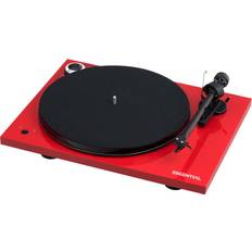 Pro-Ject Essential III SB + OM 10 High Gloss Red Pladespiller (Så godt som nyt)