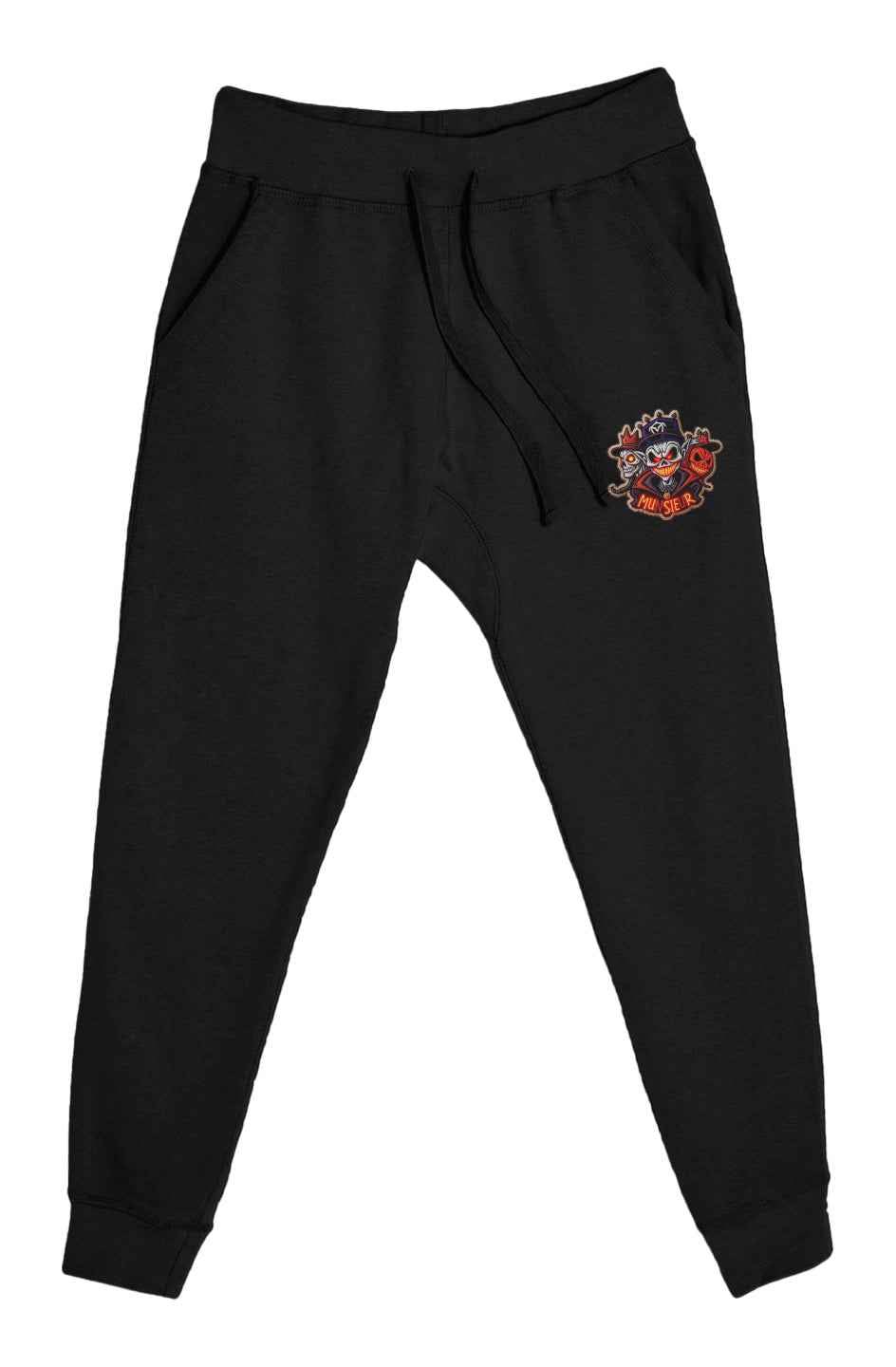 Men's Halloween Print Premium Joggers (Embroidered) - Black / xs (xs)