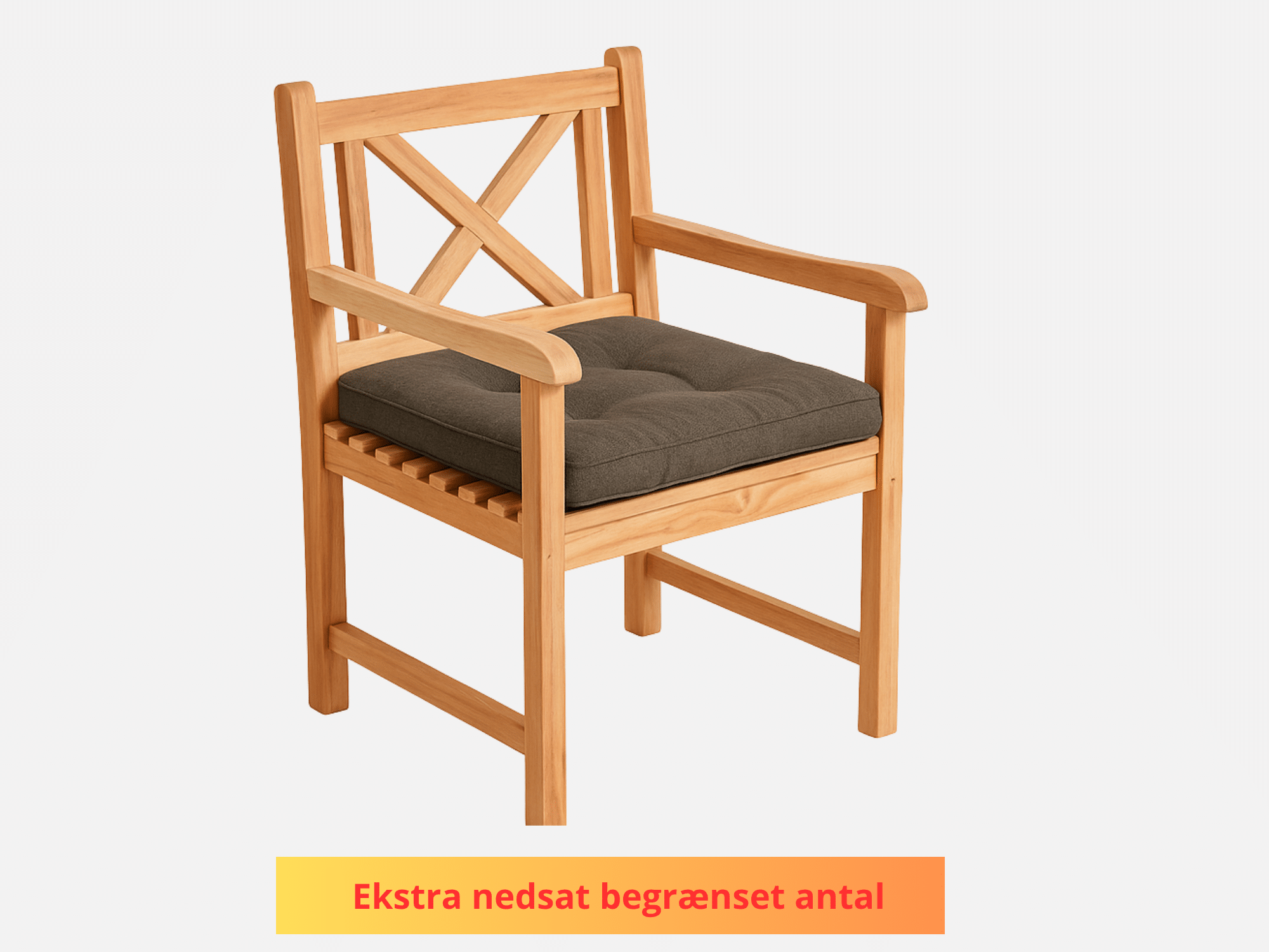 Sædehynde Taupe til faststol Luksus Dralon