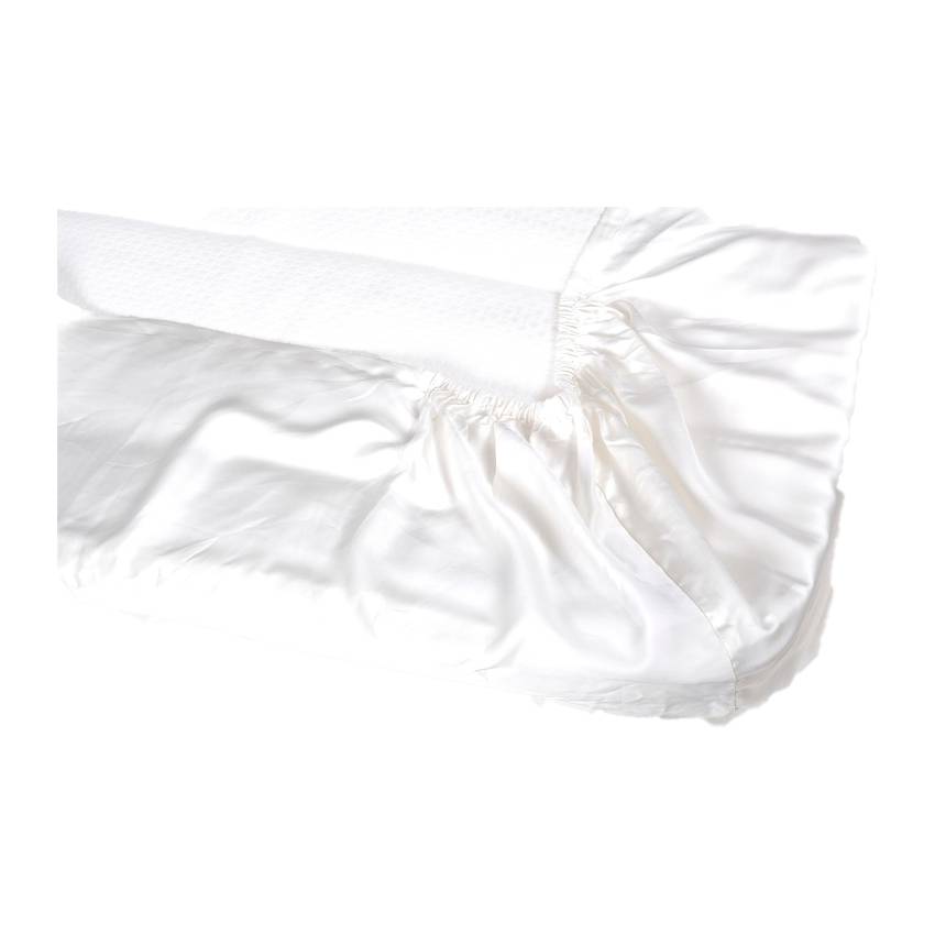 Värnamo of Sweden Kungsholmen Bambu Resårlakan Offwhite 90x200 cm