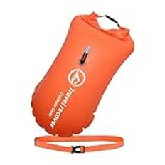 Swim Buoy with Adjustable Waist Strap, Open Water Dry Bag with Buoy, High Visibility Swim Buoy for Safety, Vattentät Torr Väska Swim Buoy, Swimming Buoy for Open Water Safety, öppet vattenflöde för