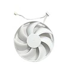 Datorkomponenter 105MM T129215BU CF1015U12D DC12V 0.55AMP Graphics Card Fan Compatible with RTX 4080 RTX 4090 White OC Version Cooling(1 FAN 6PIN)