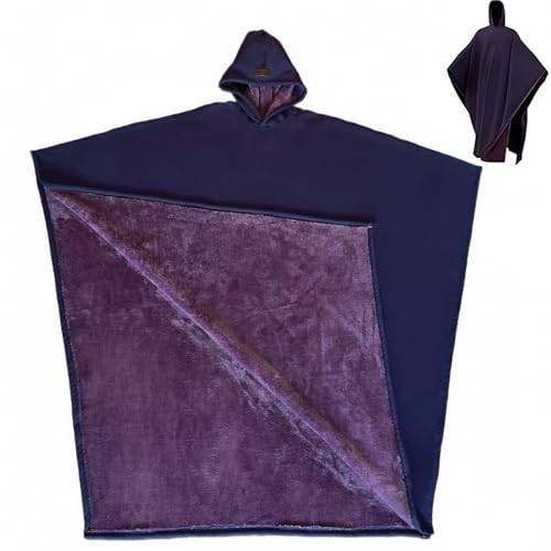 Weighted Cloak Hoodie, Blanket Cloak, Cloak Hoodie, Loose Blanket Hoodie, Long Sleeve Sweatshirt, Unisex (Purple)