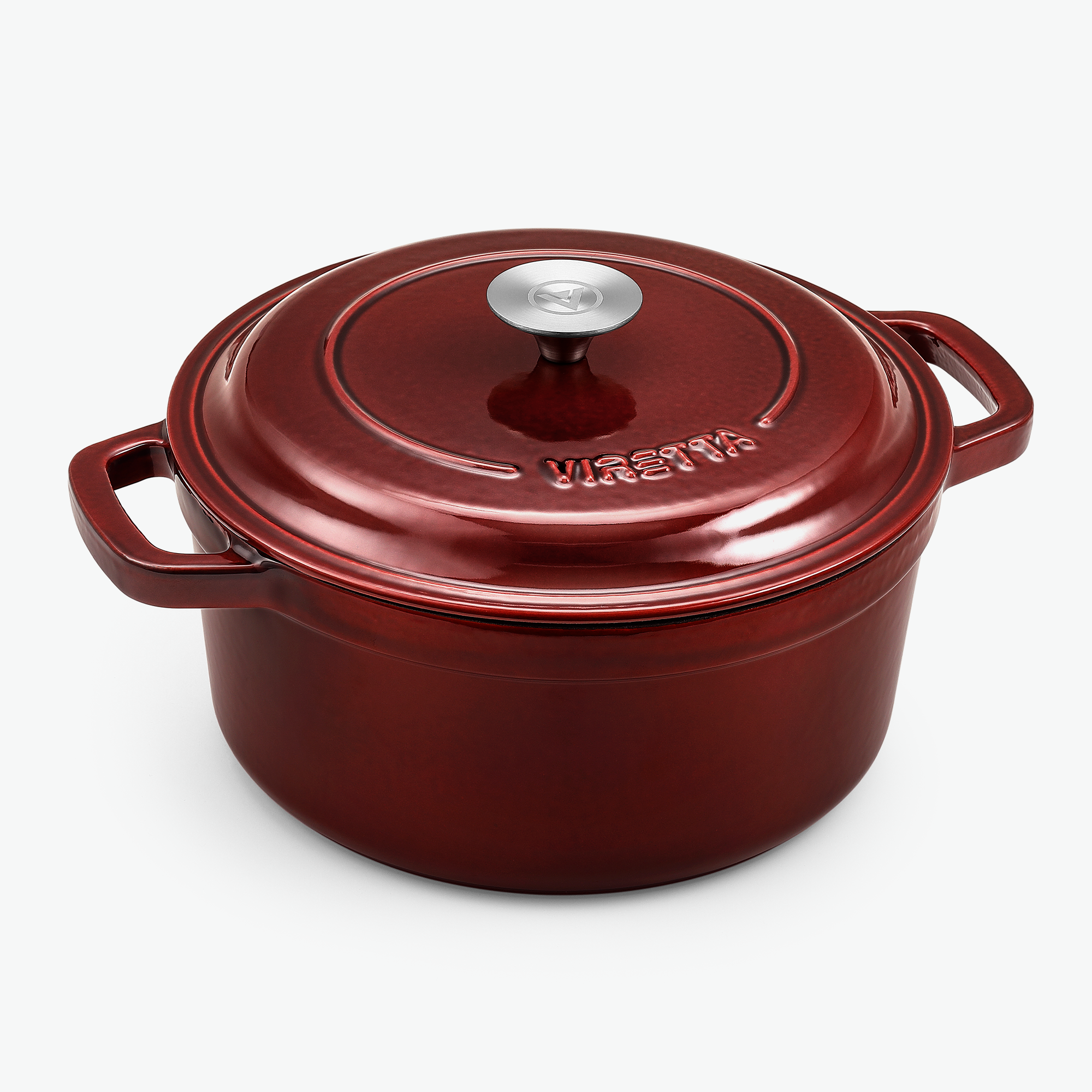 Emaljerad gjutjärnsgryta – Ø26 cm, 5 liter Ribsröd