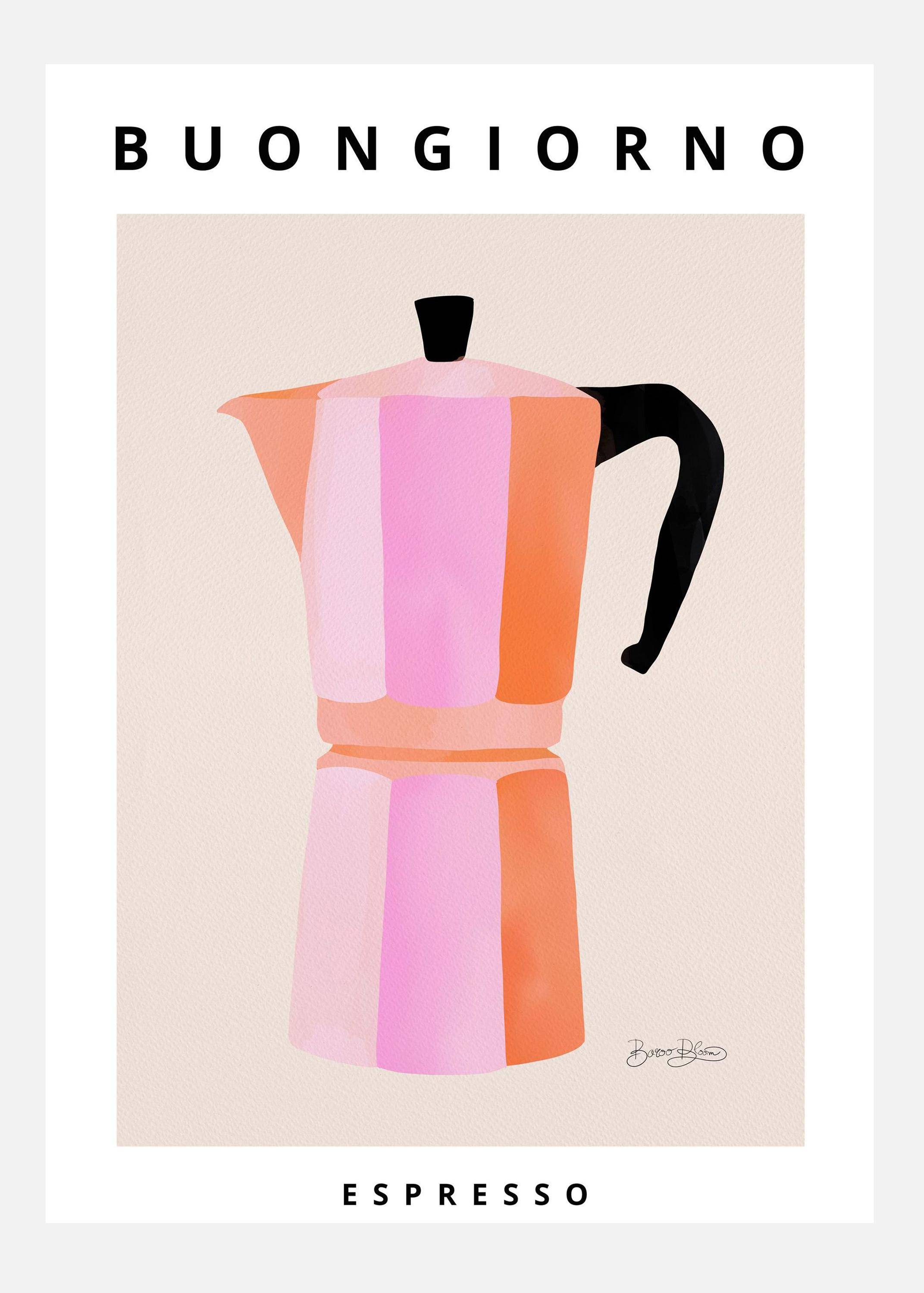 Buongiorno Espresso Canvastavla (100x140 cm)