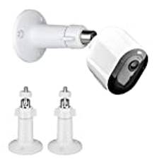Justerbar säkerhetsväggmontering inomhus/utomhus kamerafäste för Arlo, Arlo Pro, Arlo Pro 2, Arlo Pro 3, Arlo Ultra övervakningskamera (kamera ingår inte) (2 st)