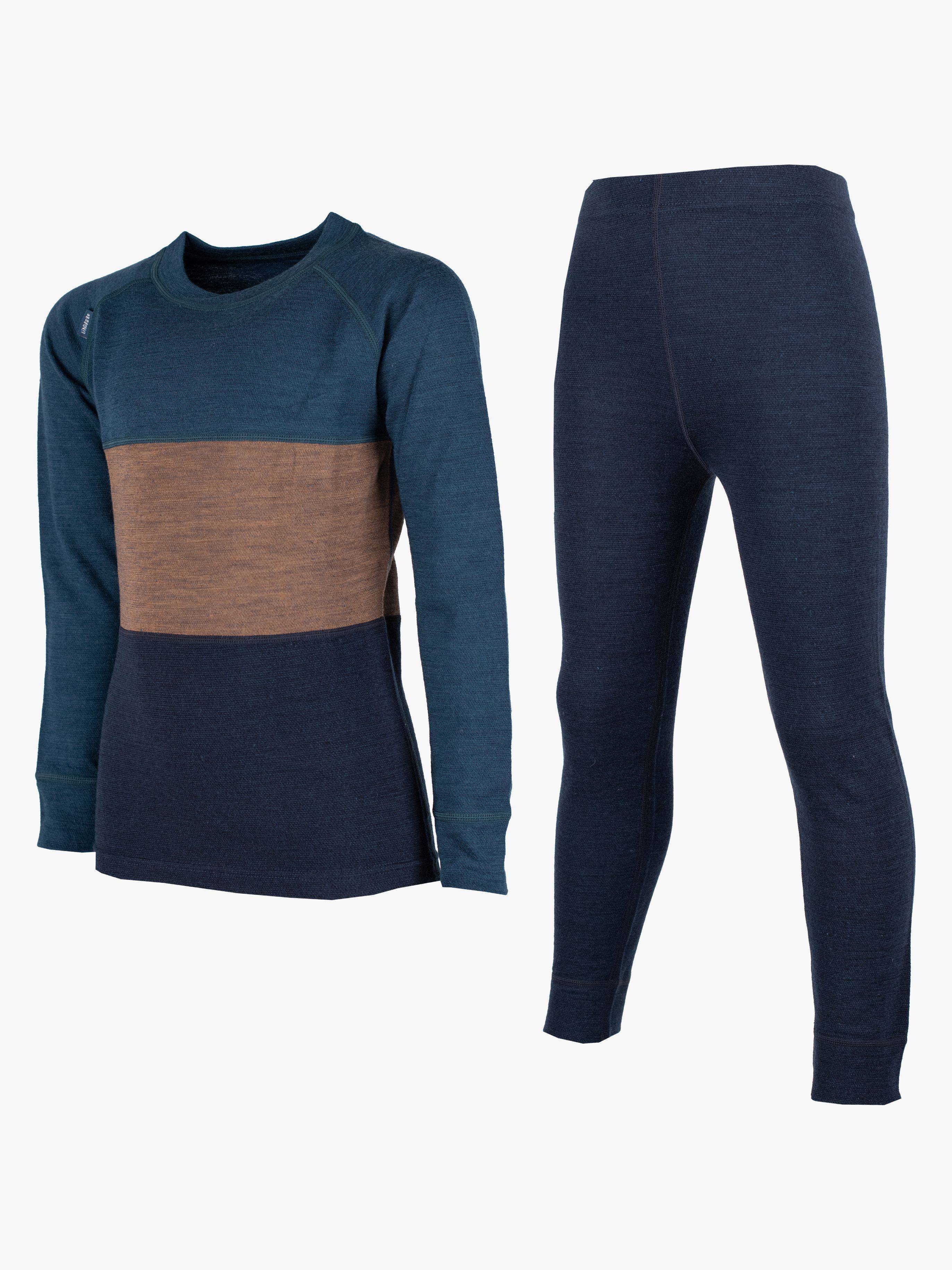 Lindberg Bamboo Merino Skiundertøj, Blue/Navy, 160