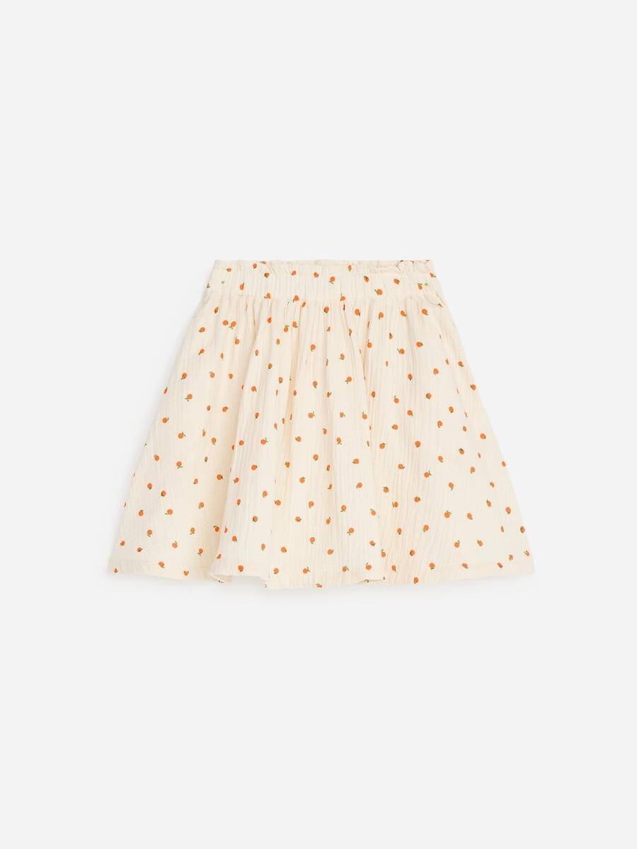 ARKET Cotton Muslin Skirt -White, 134/140