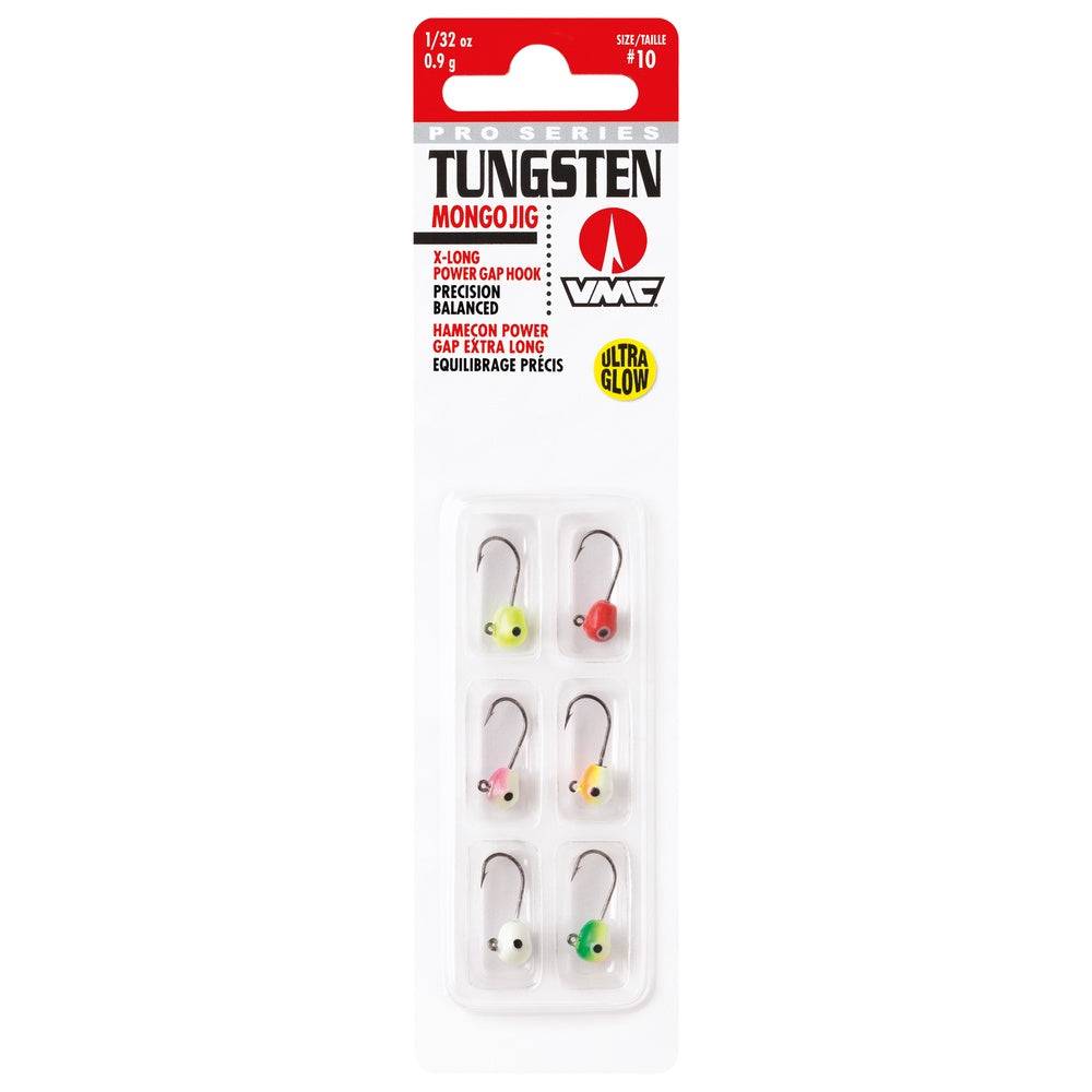 VMC Tungsten Jig Kit Glow, 6 stycken