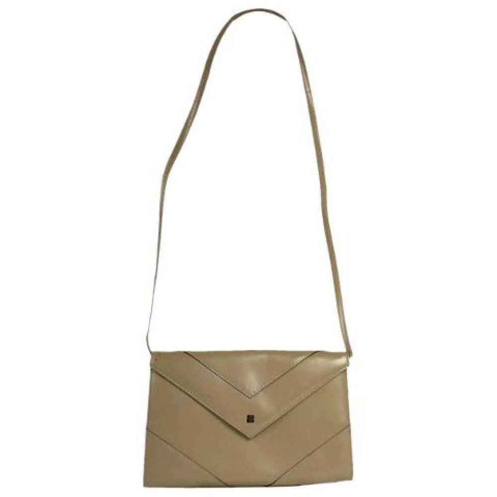 Givenchy Pre-owned Pre-owned Læder Skuldertaske - Vintage - Dame - Brun - ONE SIZE - Uld
