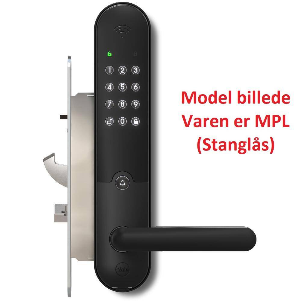 Assa Abloy Yale Doorman L3S MPL komplet, 2200mm (H6 kolver), V, Sort