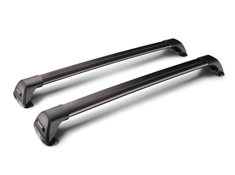 Yakima FlushBar Sort - Komplette tagbøjler til integrerede rælinger - Audi - A4, A6, A4 quattro, S4, Rs6, S6, Rs4 - Audi -  A4,  A6,  A4 quattro, S4