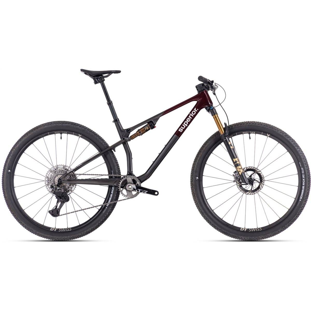 Heldämpad MTB Superior XF 9.9 Team Red Carbon/Matte Carbon (L)
