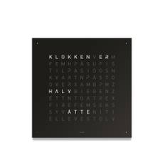 Qlocktwo - Qlocktwo Earth 45 Stainless Steel, Black Pepper, NO - Klockor - Biegert & Funk - Svart
