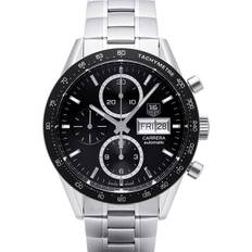 TAG Heuer Herrklocka CV201AG.BA0725 Carrera Calibre 16 Svart/Stål