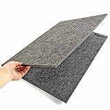 TELY Vikbar pusselmatta i filt för upp till 1 000 bitar, vikbar för enkel förvaring, bärbar pusselmatta (stor, 80 x 58 cm)