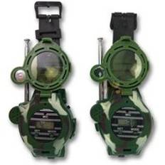 2 st barn pojke leksaker 7 in1 walkie talkie armé klocka interphone spel
