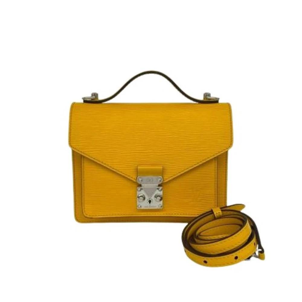 Louis Vuitton Vintage Pre-owned Vintage Skuldertaske - Vintage - Dame - Gul - ONE SIZE - Uld