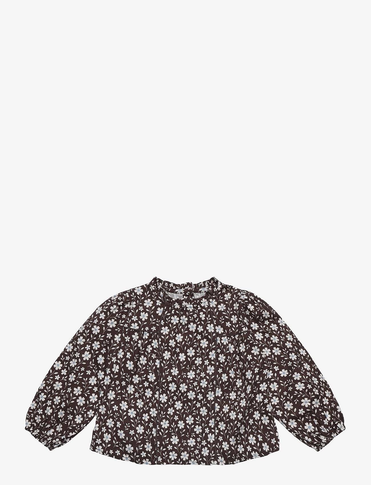 Mango Floral Print Blouse - Brown - 92
